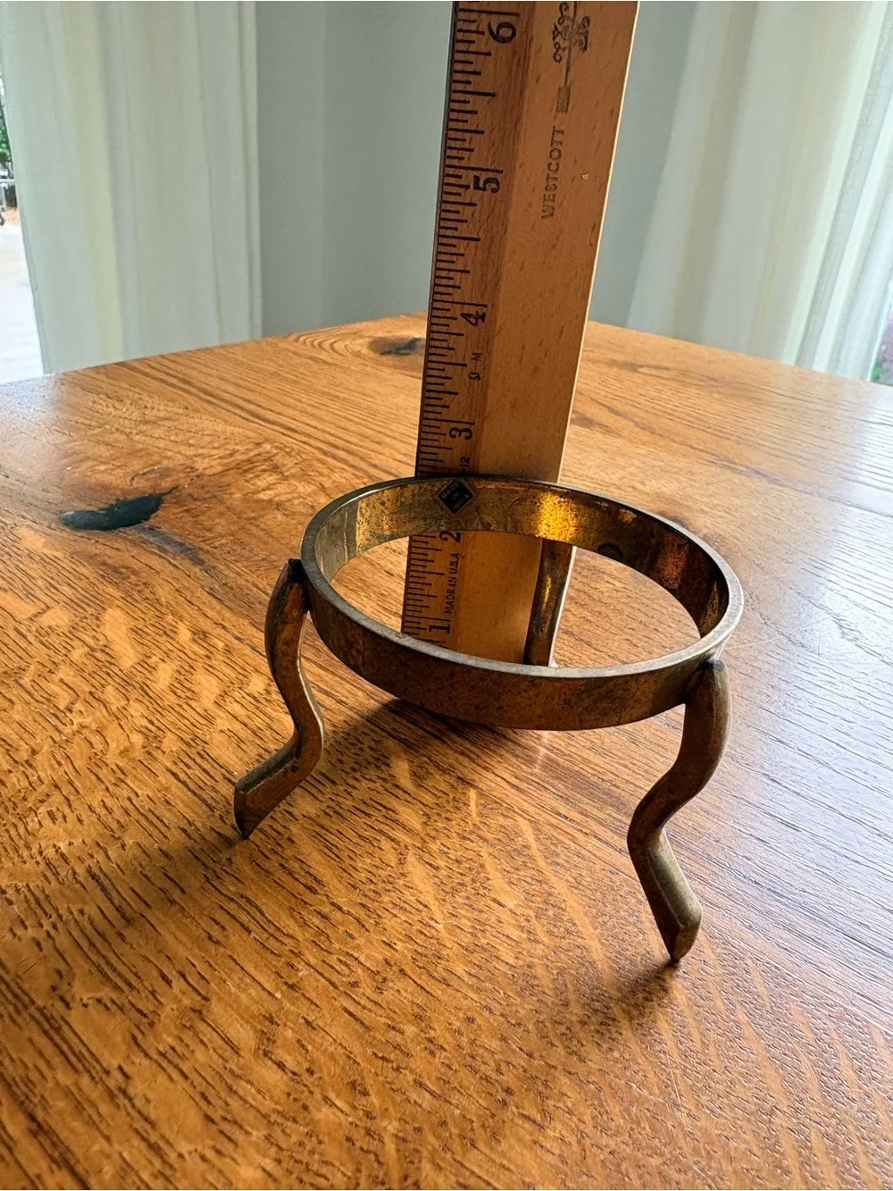 Vintage Brass Three leg Egg Stand - made in India
